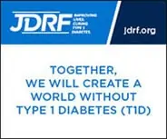 Proud supporter of JDRF: together we will create a world without type 1 diabetes
